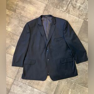 Pronto Uomo Classic Black Men's Blazer size 56 L 100% wool like new!